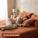 Kit Jogo de Lençol + Fronhas 400 Fios Micropercal Ponto Palito