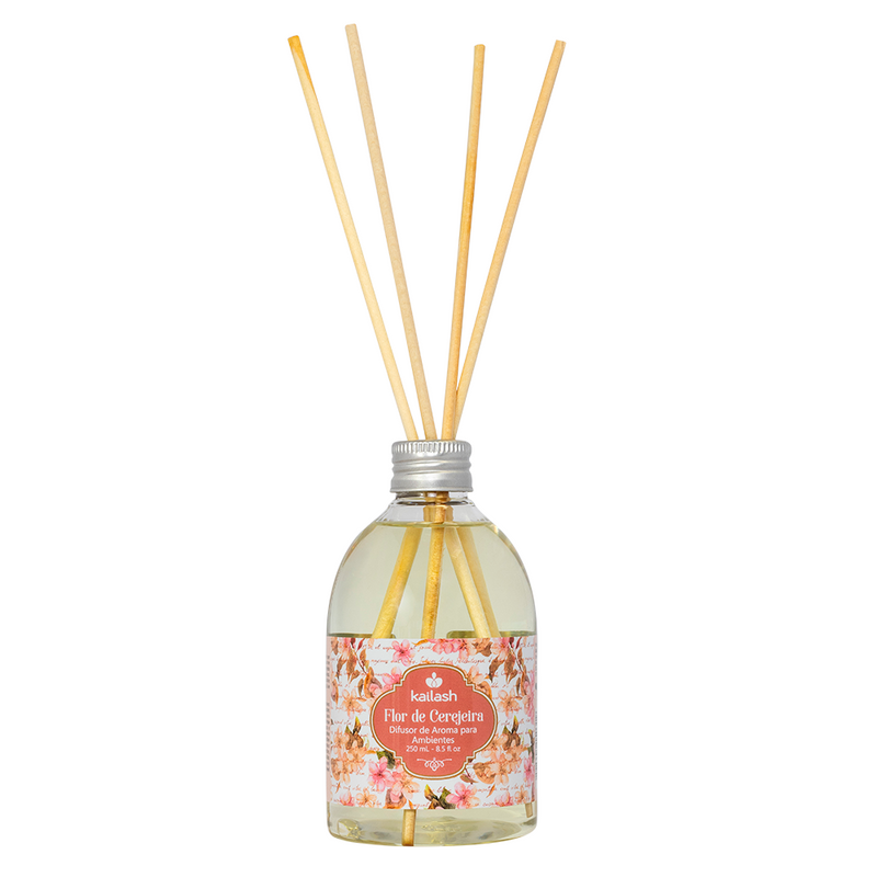 Difusor Econômico Para Perfumar Ambientes 250ml Flor de Cerejeira - Kailash